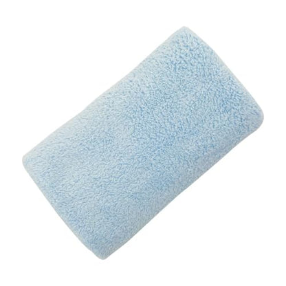 Blue Hand Towels for Bathroom 14x30 Inch Cotton Blend Quick Dry Soft Reusable Microfiber