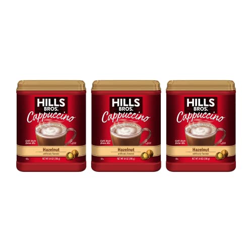 Hills Bros. Cappuccino Hazelnut 14 Ounce (Pack of 3)