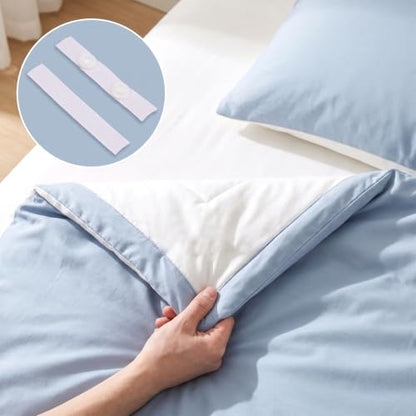 16 Pack Duvet Clips for Comforter Securement - Hidden Design & Easy Removal