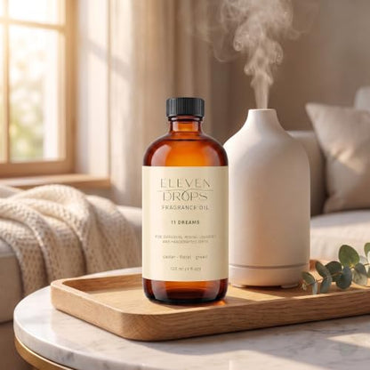 11 Dreams Fragrance Oil - Hotel-Inspired Diffuser Scent, Pet-Friendly, 4oz