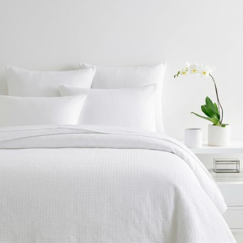 White Cotton Duvet Sham with Zipper Closure - 36 x 28 inches - Pack of 1