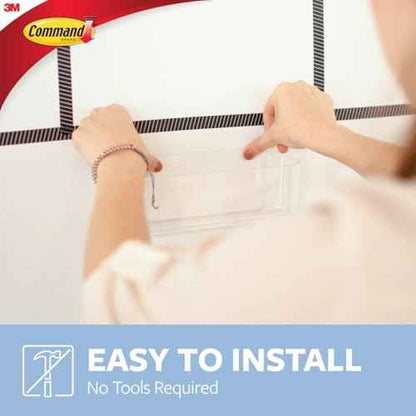 Command Large Caddy, Holds up to 4 lb, 8.6" x 3.1" x 3", 1 Caddy with 4 Command Strips, Damage Free Organization Wall Mount to Cabinet, Kitchen, Pantry, Closet, or Under Sink