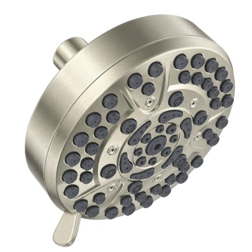 Lava Odoro 10-Mode Brushed Nickel Rain Shower Head Without Shower Arm - SH803-BN