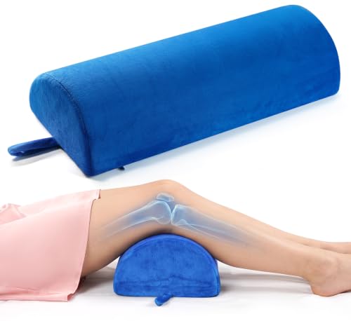 Knee Pillow for Back Sleepers - Memory Foam Leg Support for Pain Relief