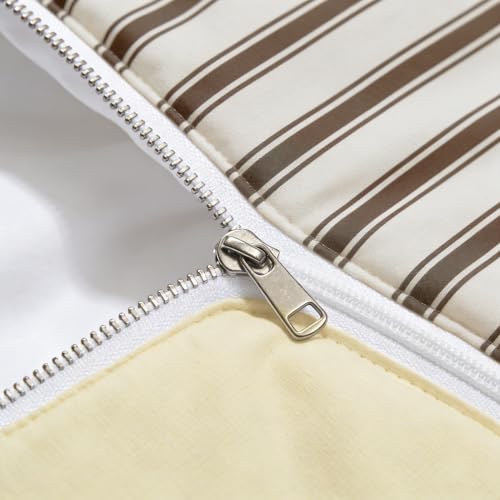 Yellow Printed Duvet Cover Set Queen Without Comforter - 3 Pieces