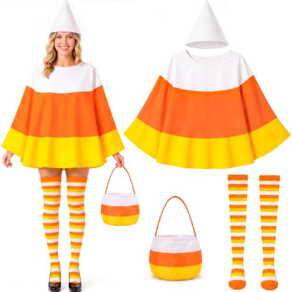 Halloween Candy Corn Costume for Adult Women - Costumes & Accessories