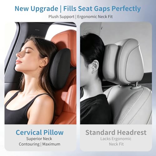 Memory Foam Neck Pillow for Travel Car Airplane Support Cervical Cushion