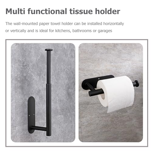 Under-Cabinet Paper Towel Holder, Retractable, Stainless Steel, Easy Install, Standard Bracket