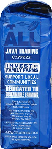 Java Trading Company Organic Ground Coffee, Hazelnut, 10 Oz