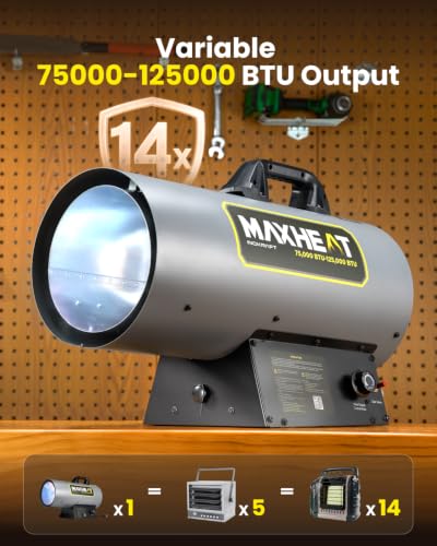 InoKraft MaxHeat MH125M 125,000 BTU Propane Forced Air Heater - Standard Version
