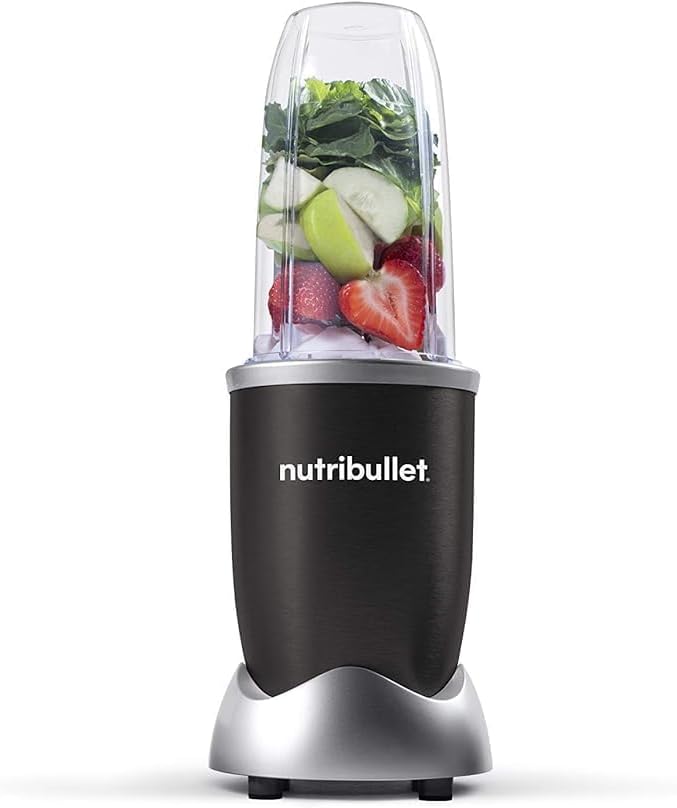 NutriBullet Pro 900W Blender - Exclusive Single-Serve Bundle in Black Stainless Finish