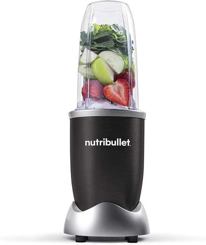 NutriBullet Pro 900W Blender - Exclusive Single-Serve Bundle in Black Stainless Finish