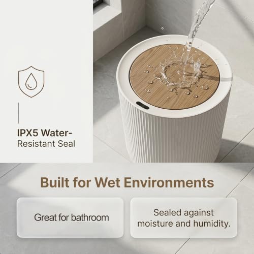 Touchless Bathroom Trash Can with Lid - 2.38 Gallon Smart Wastebasket