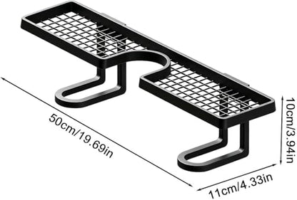 Carbon Steel Bathroom Organizer No-Drill Vanity Counter Storage Rack - Variation #A