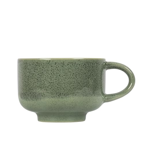 Ceramic Coffee Mug 16 oz - Emerald Large Tea & Coffee Cup with Handle - Microwave & Dishwasher Safe - Gift for Women Men Him Her