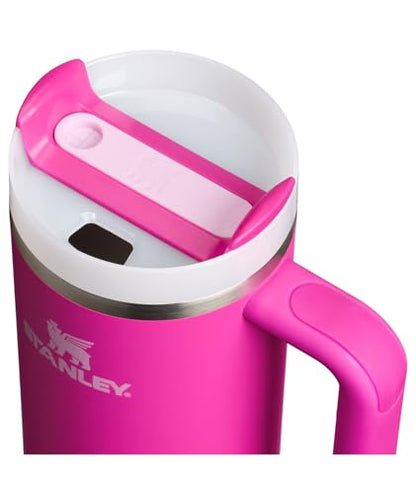 STANLEY Quencher H2.0 Tumbler with Handle and Straw 30 oz | Flowstate 3-Position Lid | Cup Holder Compatible for Travel | Insulated Stainless Steel Cup | BPA-Free | Violet Blossom