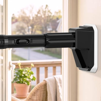 Extra Long Tension Curtain Rod 39-173 Inch No Drilling Black - Heavy Duty Support