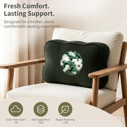 Lumbar Support Pillow for Recliner Chair - Washable Corduroy Cover