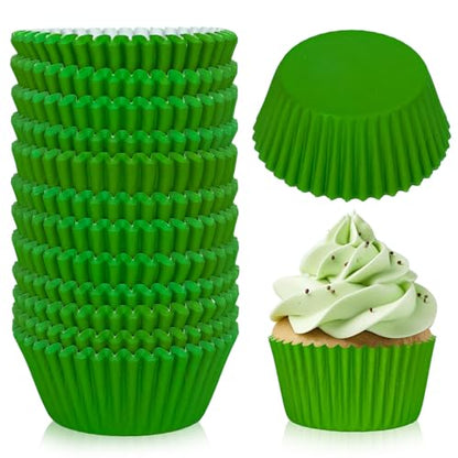 Grass Green Cupcake Liners 300pcs Christmas Baking Cups for Holiday Parties