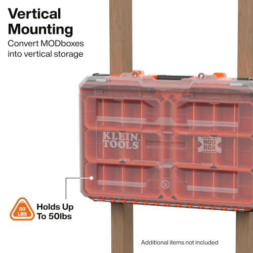 Klein Tools Modular Wall and Floor Mount Bracket for Toolboxes - Compact & Full Size Support