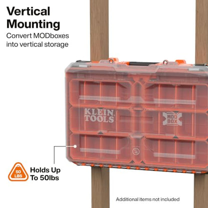Klein Tools Modular Wall and Floor Mount Bracket for Toolboxes - Compact & Full Size Support