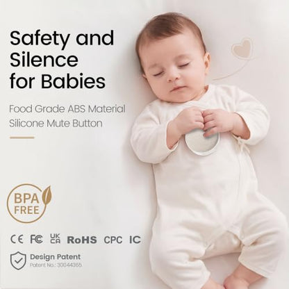 Baby Crying Detection Sound Machine with 35 Non-Looping Soothing Sounds