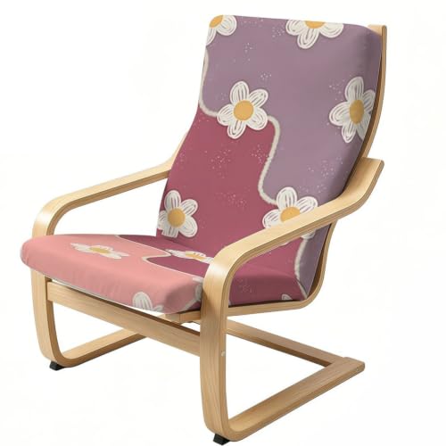 Poang Chair Cushion Cover - Stretch Slipcover for Rocking Chair - Variation D