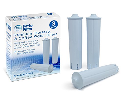 Fette Filter - Water Filter Compatible with Jura Capresso Clearyl Blue 71445, 67879, ENA3, ENA5, J6, J9, J95. Compare to Part # 71445 or 67879 - Pack of 3