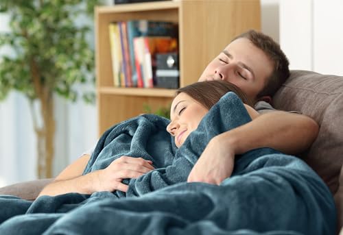 Utopia Bedding Fleece Blanket King Size Stone Blue 300GSM (90x102 Inches) Luxury Soft Bed Blanket (Bulk Pack of 9)