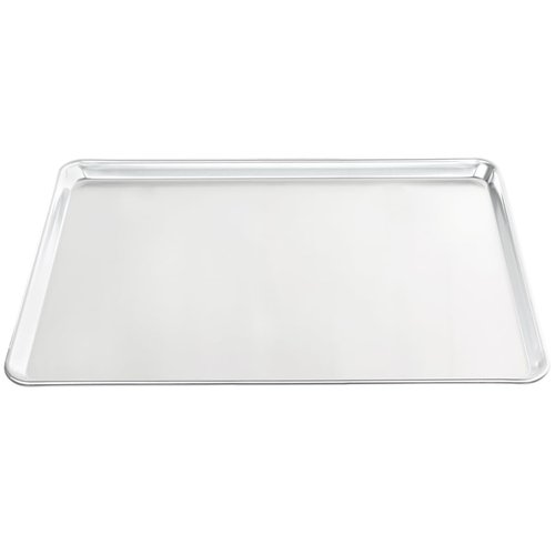 Chef Approved 26" Wide Aluminum Sheet Pan - Heavy-Duty Baking Bun for Restaurants | 26"W x 18"D x 1.13"H, 16-Gauge