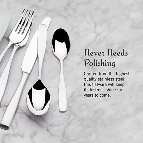 Mikasa Satin Loft 65-Piece Flatware Set Service for 12 - Stainless Steel