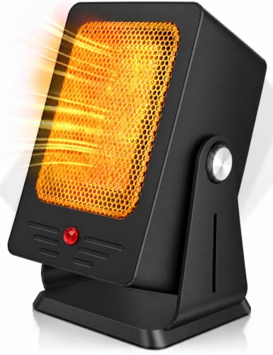 Portable Space Heater for Indoor Use, 2-Second Fast Heating Compact Heater