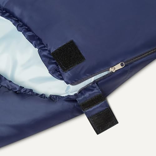 Adult Sleeping Bag 3-Season Warm & Cool Weather Camping Gear Navy Blue 1 Person - Amazon Basics