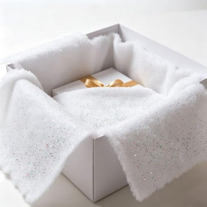 Artificial Snow Blanket for Holiday & Winter Wonderland Decorations - 47x31 Inches