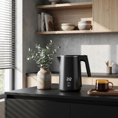 Electric Kettle 1L, 1200W with 7 Temperature Settings & Keep Warm Function
