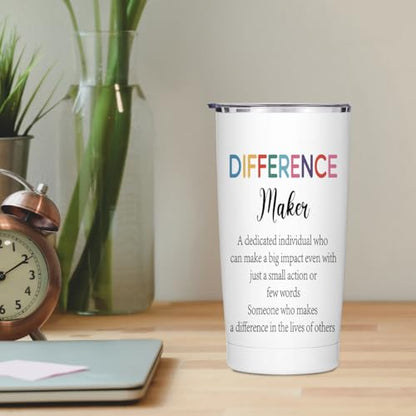 20oz Insulated Travel Tumbler - Christmas Thank You Gift for Women - Multi 1369