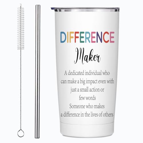 20oz Insulated Travel Tumbler - Christmas Thank You Gift for Women - Multi 1369