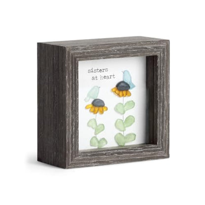 Sisters At Heart Shadow Box - 4 Inch Wall & Tabletop Decor