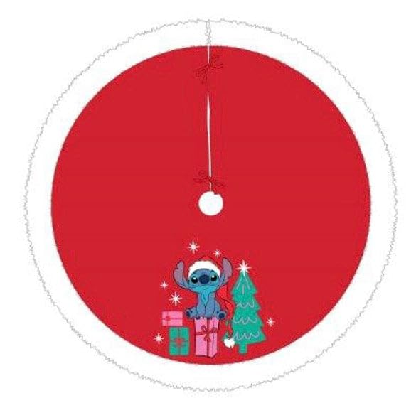 Christmas Tree Skirt with Stitch from Lilo and Stitch Design - 48 Inch Decor