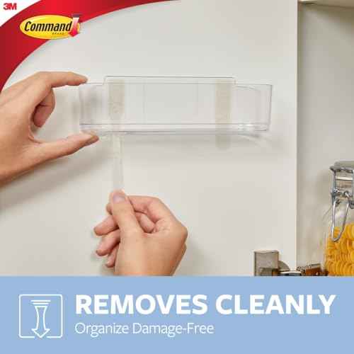 Command Large Caddy, Holds up to 4 lb, 8.6" x 3.1" x 3", 1 Caddy with 4 Command Strips, Damage Free Organization Wall Mount to Cabinet, Kitchen, Pantry, Closet, or Under Sink