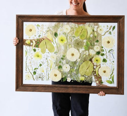 Appalachian Black Walnut Shadow Box Frame 18x24 Double UV Glass Floating Wall Decor