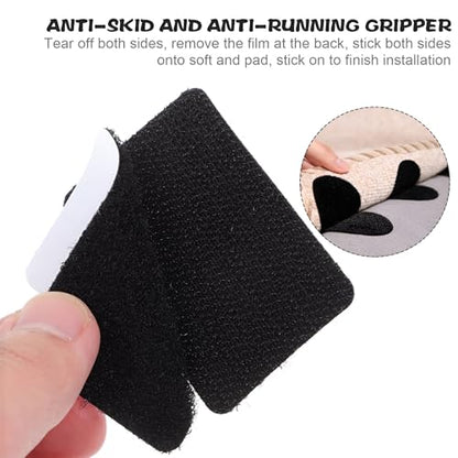 Non-Slip Rug Gripper Pads 12 Pack for Hardwood and Carpet Floors