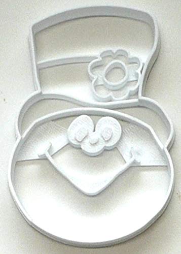 Frosty Themed Snowman Cookie Cutter - 2.5 x 3.75 in, USA Made