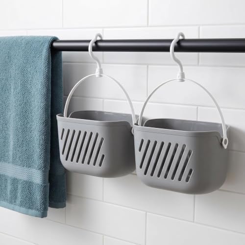 Hanging Shower Caddy 2 Pack Waterproof Bathroom Organizer No Drilling