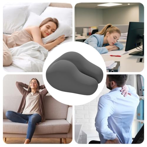 Dark Gray Butt Shape Body Pillow for Support & Comfort - Stomach Sleep Aid