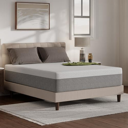 Novilla 12 Inch Twin Size Mattress, Gel Twin Memory Foam Mattress in a Box with Comfort Foam for Pressure Relief & Body Support & Cool Night Sleep, CertiPUR-US Certified