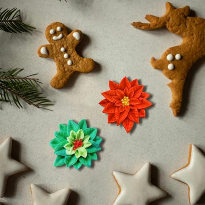 Christmas Holly Leaf Silicone Mold for Cake Decorating Chocolate and Resin Crafts