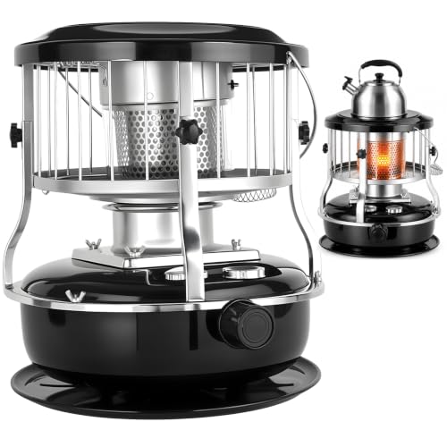 Portable 2-in-1 Kerosene Heater and Stove 9000 BTU with Adjustable Flame
