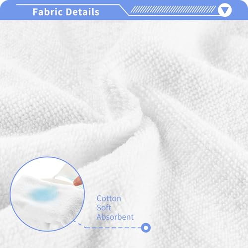 Cotton Washcloths 2 Pack - Soft Absorbent Fingertip Towels for Bathroom & Spa - Variation 4