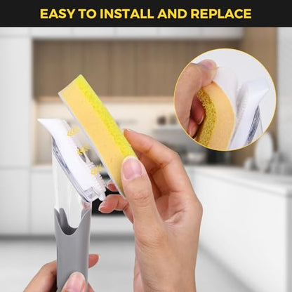 10 Pack Sponge Refills for Scrub Daddy Dish Wand - Upgraded Material